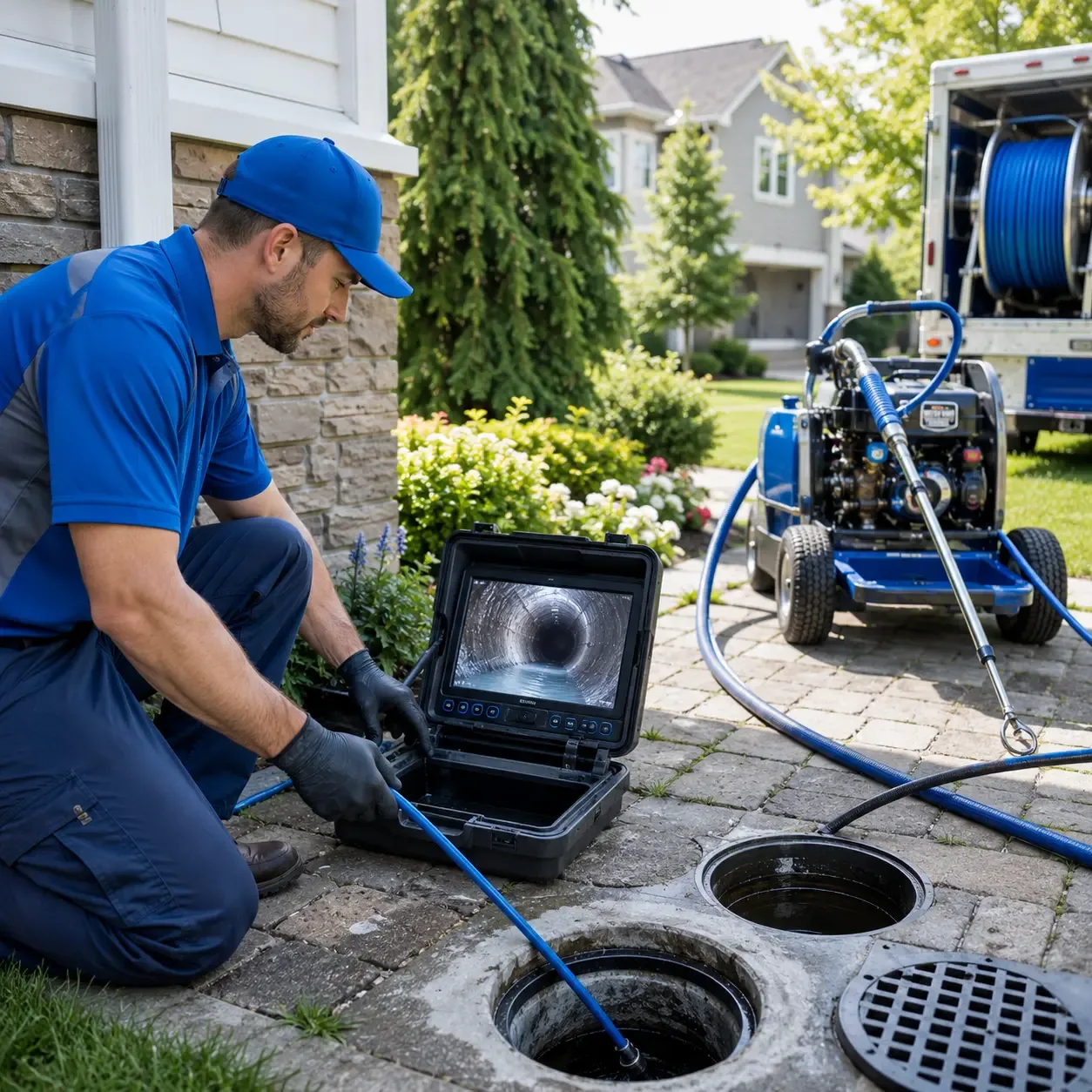 Outdoor drain cleaning professionals serving Summit Hill, PA