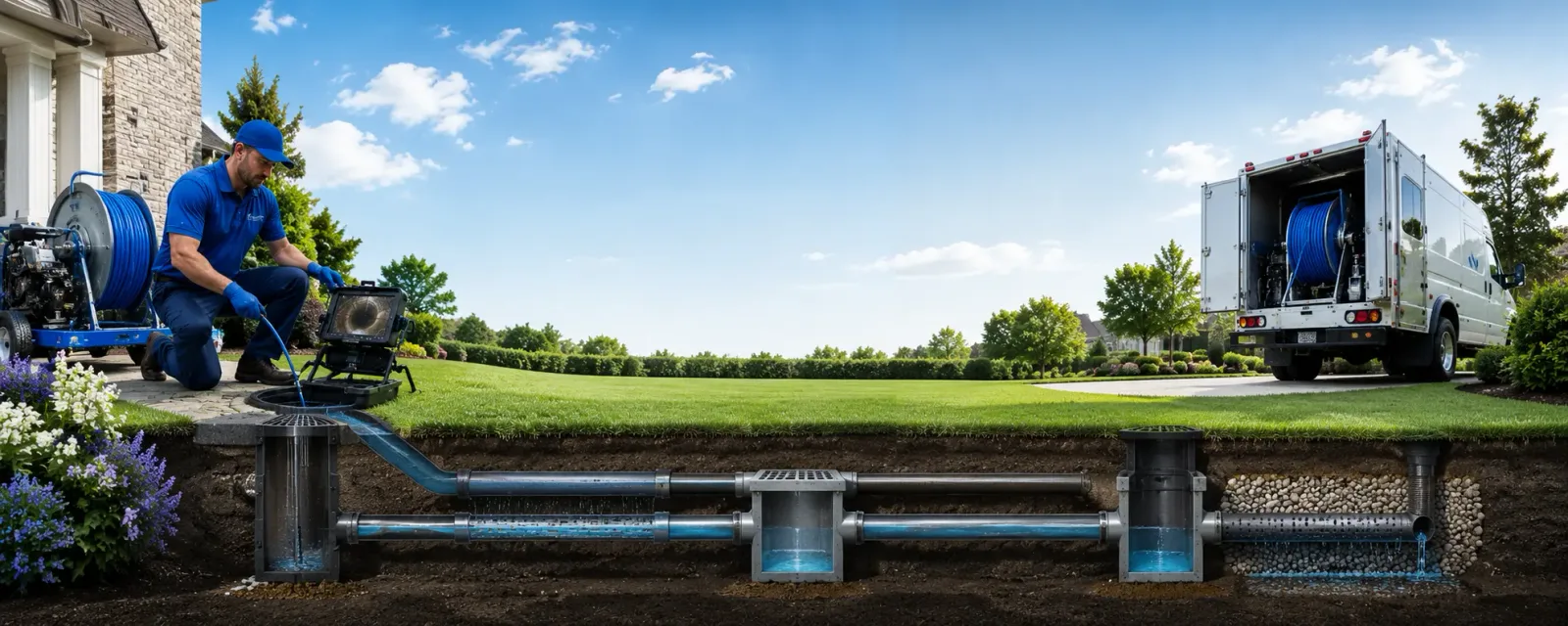 Outdoor drain cleaning information for Summit Hill, PA